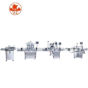 Linea di riempimento automatica di liquido <span class=keywords><strong>e</strong></span> pasta per olio miele liquido per bucato succo di profumo tappatura ed etichettatrice - Product Image 2
