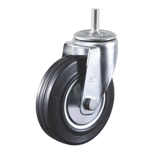 VIMA Rigid 5IN Durchmesser <span class=keywords><strong>125mm</strong></span> Hochwertige Hochleistungs-Fest rollen Gummi 120kg Trolley Cart <span class=keywords><strong>Industrial</strong></span> <span class=keywords><strong>Caster</strong></span> Wheels - Product Image 4