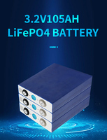 Sel baterai 3.2V Lifepo4 105Ah Lithium besi fosfat sel baterai 3.2v50ah 100AH LiFePO4 paket baterai