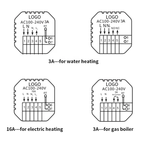 Comfurter 16A 3A Tuya App Controlada Digital Smart Home Agua Gas <span class=keywords><strong>Caldera</strong></span> Termostato <span class=keywords><strong>Suelo</strong></span> <span class=keywords><strong>Radiante</strong></span> Termostato Wifi - Product Image 4