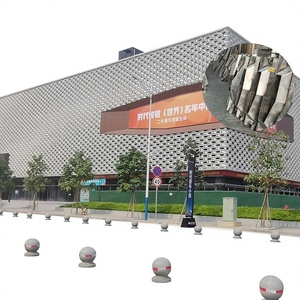 Panneau mural en aluminium moderne, revêtement en poudre, anti-corrosion, revêtement extérieur de bâtiment, taille personnalisable - Product Image 1