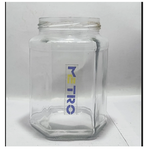 Frasco de Vidrio Hexagonal Premium de 750 ml, Apto para Alimentos, con Tapa Hermética, para Almacenar Miel, Mermelada y Especias, para Uso en la Cocina del Hogar - Product Image 3