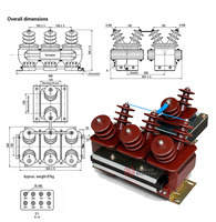 Transformateur de tension anti-ferrorésonance 12 kV JSZGF-12 pour l'intégration de tableaux de distribution et la sélection de projets de moyenne tension