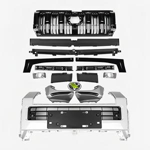 T-oyota LC250 Grille <span class=keywords><strong>VX</strong></span> haut de gamme blanche 1 jeu pour mise à niveau frontale <span class=keywords><strong>Prado</strong></span> 2023-2024 et amélioration du style tout-terrain - Product Image 3