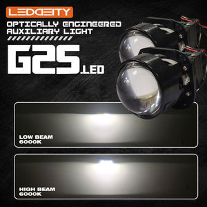 LEDDEITY New 2.5inch <strong>High</strong> <strong>Power</strong> 45W/55W 6000K 5400LM Car LED Projector <strong>Headlamp</strong> <strong>High</strong>/Low Beam for Motorcycle A3/A1 Universal - Product Image 5