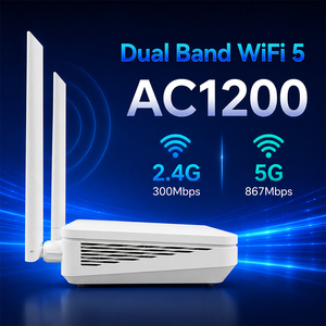 Routeur FTTX haut débit X3412 AC1200 Wifi5 double bande 2.4G 5G 4GE LAN XPON ONT Réseau Optique - Offre Spéciale - Product Image 3