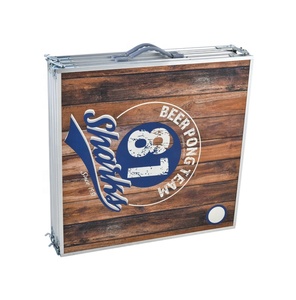 HISPEED katlanır çoklu oyun masası teleskop ayarlanabilir yükseklik 2.4m boş katlanabilir Beerpong masa - Product Image 6