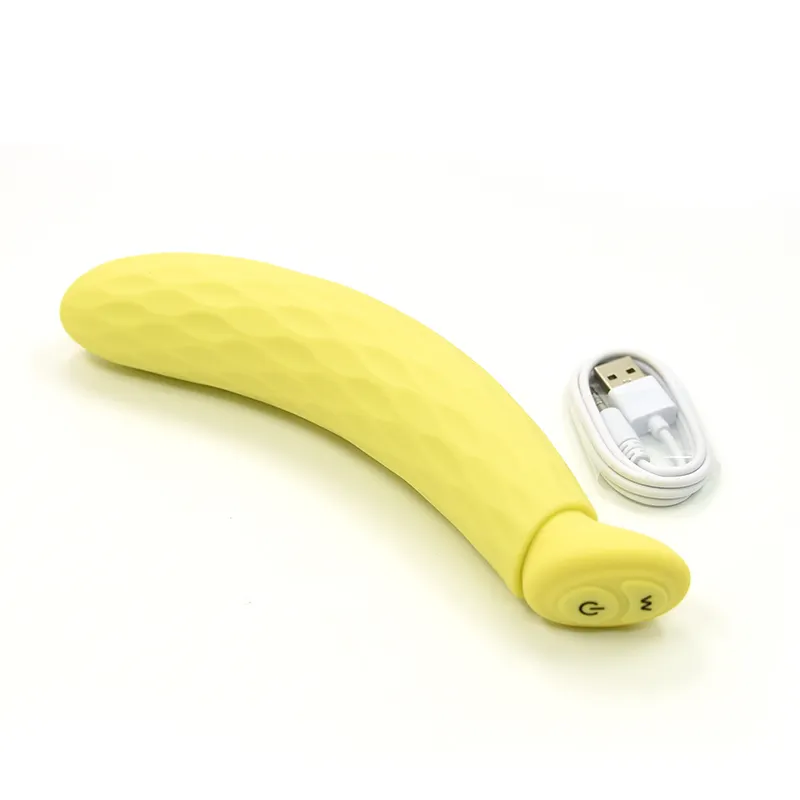 Brinquedo sexual adulto de silicone, brinquedo sexual adulto com vibração para mulheres, formato de banana, brinquedo seguro para sexo adulto erótico