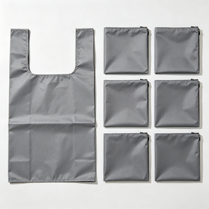 Reusable Ripstop Polyester Grocery <b>Bag</b> Large Strong Eco-Friendly <b>Foldable</b> Supermarket Use Packable Supermarkets Shopping <b>Bags</b> - Product Image 2