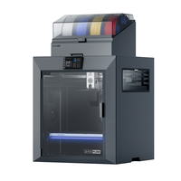 QIDI Plus 5 Combo Kecepatan Tinggi 600mm/s Perataan Otomatis Penuh 370C Extruder Langsung Printer 3D FDM Desktop Besar Industrial