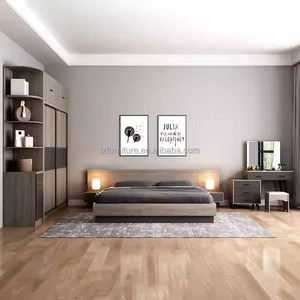 Customizable Inexpensive Bedroom Furniture <b>Full</b> <b>Sets</b> With Solid Wood <b>Bed</b> Frame Nightstands Wardrobe & Vanity <b>Set</b> <b>for</b> Apartments - Product Image 4