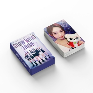 KPOP 55 pz/scatola IVE 1 ° Tour mondiale mostra <span class=keywords><strong>quello</strong></span> <span class=keywords><strong>che</strong></span> ho nella scheda fotografica con carta Lomo - Product Image 4