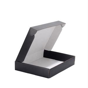 Personalisierte Beidseitig Bedruckte Schwarze Papierbox Maßgefertigte Versandboxen für Kleidung Faltbare Schuhbox - Product Image 3