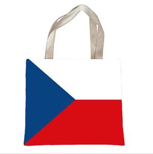 Sac à main personnalisé <span class=keywords><strong>en</strong></span> toile de haute qualité avec drapeau tchèque, 16 x 14 pouces, double face - Product Image 1