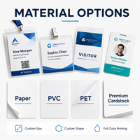 Etiqueta Colgante Acrílica Personalizada a Prueba de Agua, Identificador de Nombre para Eventos con Código de Barras e Impresión de Logotipo para Conferencias, Exposiciones, Reuniones y Ferias Comerciales