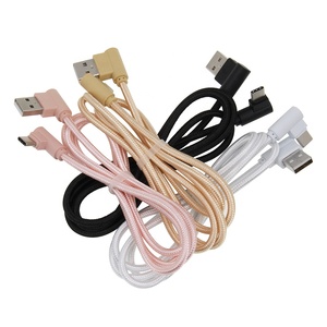 Cargador USB tipo C de 1M y 90 grados, Cable de sincronización de datos de carga rápida para <span class=keywords><strong>Huawei</strong></span>, Xiaomi, Samsung S10 Plus - Product Image 6