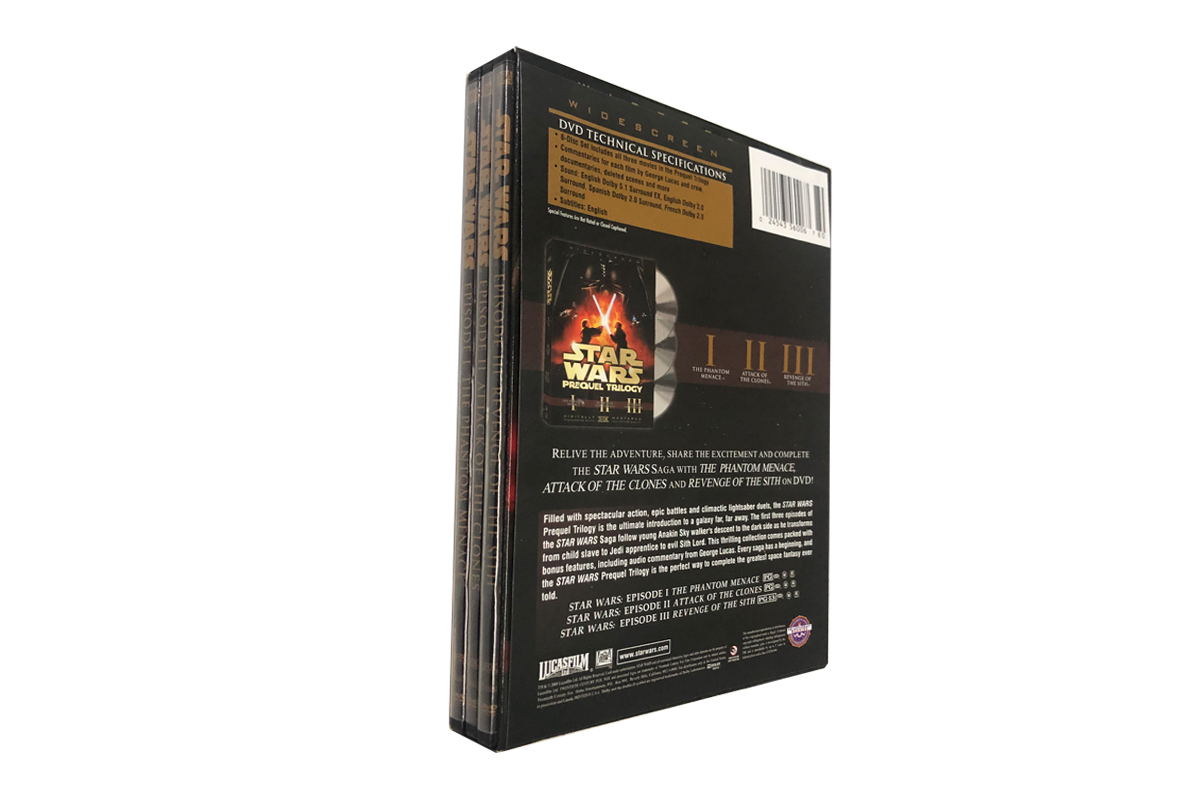 Star DVD Wars Prequel Trilogy 1-3 Boxset 6 Disc Wholesale