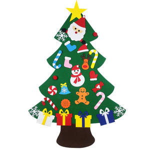 Venta al por mayor regalos DIY fieltro árbol <span class=keywords><strong>de</strong></span> <span class=keywords><strong>pared</strong></span> <span class=keywords><strong>de</strong></span> <span class=keywords><strong>Navidad</strong></span> con juego <span class=keywords><strong>de</strong></span> adornos fieltro árbol <span class=keywords><strong>de</strong></span> <span class=keywords><strong>Navidad</strong></span> - Product Image 4