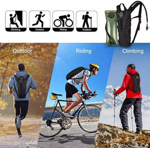 Sac à dos d'hydratation en gros avec poche à eau de 3L, sac à eau tactique pour la randonnée, le cyclisme, la course à pied, la marche et l'escalade - Product Image 3