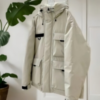 Veste en duvet pour homme de haute qualité, design vintage, fermeture éclair, capuche imperméable, confortable et chaude