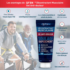 Gel apaisant pour les douleurs musculaires et articulaires du cou, des mains, des coudes, des genoux, de la taille, des pieds, des os - Product Image 5