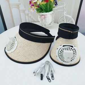 หมวกกันแดดปีกกว้างแบบมีพัดลมในตัว ชาร์จ USB ได้ เหมาะสำหรับปั่นจักรยานและกิจกรรมกลางแจ้ง ขายดีช่วงซัมเมอร์ - Product Image 5