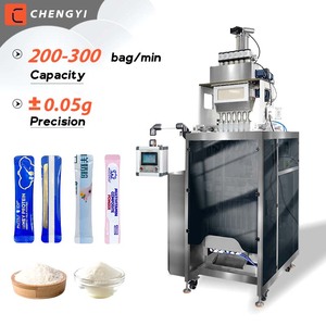 Automatic Multi lane Powder of Arabic Gum Stick Packing <b>Machine</b> Sachet Pouch Vitamin Collagen Powder Filling Packing <b>Machine</b> - Product Image 1