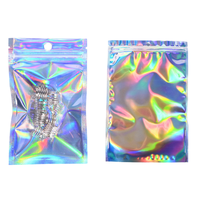 Sacs laser perforés auto-scellants 7*10cm 9*12cm 10*15cm 12*20cm 14*20cm pour bijoux, étuis de téléphone, pochettes holographiques en plastique