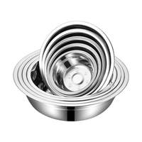 Vente en Gros : Ensemble de Bols de Cuisine en Acier Inoxydable, Grands Saladiers Profonds pour Mélange, Pâtisserie et Cuisson