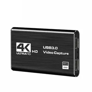 Placa de captura de jogos de alta qualidade USB 3.0 Placa de captura de vídeo 1080P 60fps 4K HDTV Equipamento de transmissão ao vivo