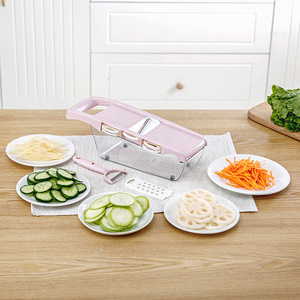 Hachoir à légumes, râpe et trancheuse de cuisine avec lames en acier inoxydable, manuel et durable - Product Image 3