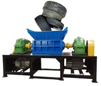 Équipement de recyclage de machines industrielles HSG800 – Broyeur à double arbre automatique pour ferraille de moteur, pneus, plastique, bois, métal – Usage intensif