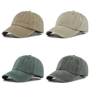 عرض خاص تصنيع عادي خمر 6 لوحة غسل القطن Gorras المتعثرة أبي قبعة خمر الرجعية - Product Image 5