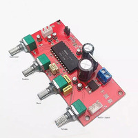 Taidacent AC5-16V DC 7-21v Surround Dual CH AMP kontrol nada PCB Stereo Audio kontrol nada Bass Treble Board dengan tombol Volume