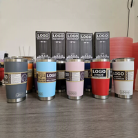 Meilleures ventes - Tasse isotherme à double paroi en acier inoxydable écologique de 20 oz, 30 oz et 10 oz avec couvercle à glissière magnétique