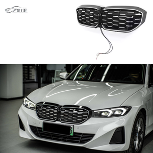 1シリーズI3カーグリルライト2023年 + ダイヤモンド光沢ブラック & シルバーLEDアクセサリーI3フロントバンパーI3グリル - Product Image 2