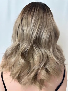 Glueless vai Chiều dài Tóc Vàng ombre màu sóng <span class=keywords><strong>Bob</strong></span> cắt ngắn tóc giả trinh nữ Remy lớp biểu bì phù hợp tóc con người 5x5 ren đóng cửa tóc giả - Product Image 3