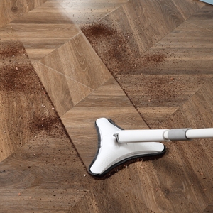 Balai serpillère à plat en plastique avec tête en microfibre, pour le nettoyage des rayures - Product Image 3