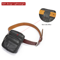 MARRANT Sac de Ceinture pour Téléphone Portable Homme Léger Petit Sac Bandoulière Sacs Messager en Cuir Véritable Sacs à Épaule pour Homme