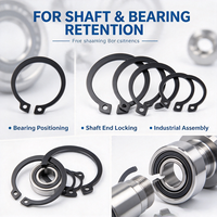 Industrial Machinery C-Type External Retaining Ring Elastic Snap Circlip 304 Stainless Steel for Shaft Positioning Application