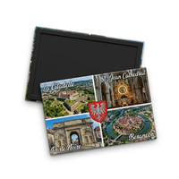 Individuell Bedruckter Frankreich-Reiseerinnerung Blechmagnet Touristen-Souvenir Kühlschrank-Heimdekoration