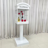 Cabine téléphonique de mariage pour laisser un message vidéo, téléphone de mariage, support de livre d'or audio pour la décoration