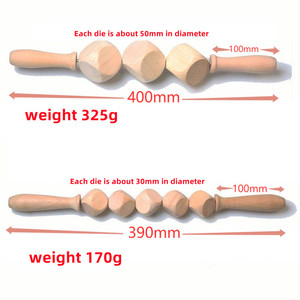Kit d'outils de massage en bois pour le corps, le dos, la cellulite, le drainage lymphatique, le rouleau en bois, le Gua Sha, la thérapie du cuir chevelu - Product Image 5