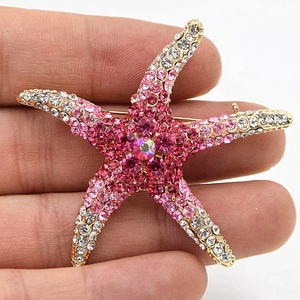 Broches étoile de mer en Zircon argenté pour femmes et hommes, accessoires <span class=keywords><strong>2023</strong></span> - Product Image 3