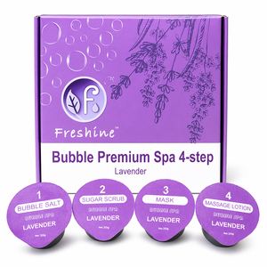 Kit de pédicure de luxe 4 étapes aux sels effervescents et aux herbes pour bain de pieds, soin des pieds détoxifiant, produits de pédicure en coffret - Product Image 2
