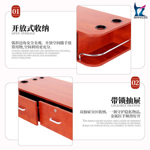 Hongzhi Salon Styling <b>Cabinet</b> HZ5022-BR With Drawers Key Lock Wall Mounted Storage For Commercial Use - Product Image 3