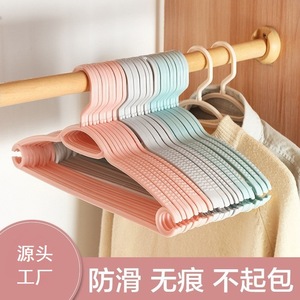 <b>Plastic</b> Clothes Hanger Non Slip Mark Free Windproof Rectangle Hook Type For Dormitory Clothing Organizer Nordic Colors - Product Image 5