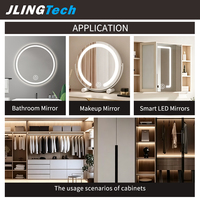 Miroir LED de salle de bain avec interrupteur tactile DC24V, contrôleur de gradation à bouton unique pour module de commande d'éclairage LED monochrome