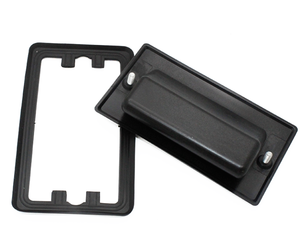 PL025 Moderne Zwarte Nylon Trekgreep met Waterdichte Siliconen Rubber voor Deuren, Ramen of Industrieel Apparatuur/Kasten - Product Image 4