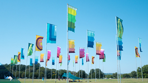 Drapeau personnalisé en gros extérieur grande décoration volante bannière colorée drapeau de l'événement musical du Festival de <span class=keywords><strong>Bali</strong></span> - Product Image 2